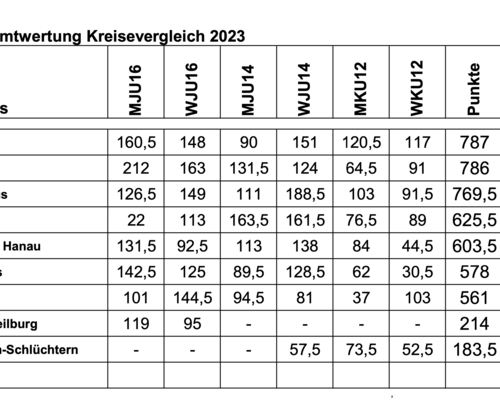 Männliche Jugend U 14 siegt beim Kreisevergleich in Bruchköbel